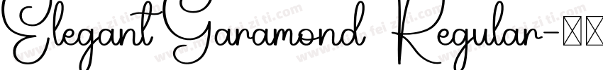 Elegant Garamond Regular字体转换
